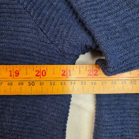 Pendleton XL Navy Merino Wool Cowl Neck Sweater Vintage Deadstock Tags - Picture 5 of 6